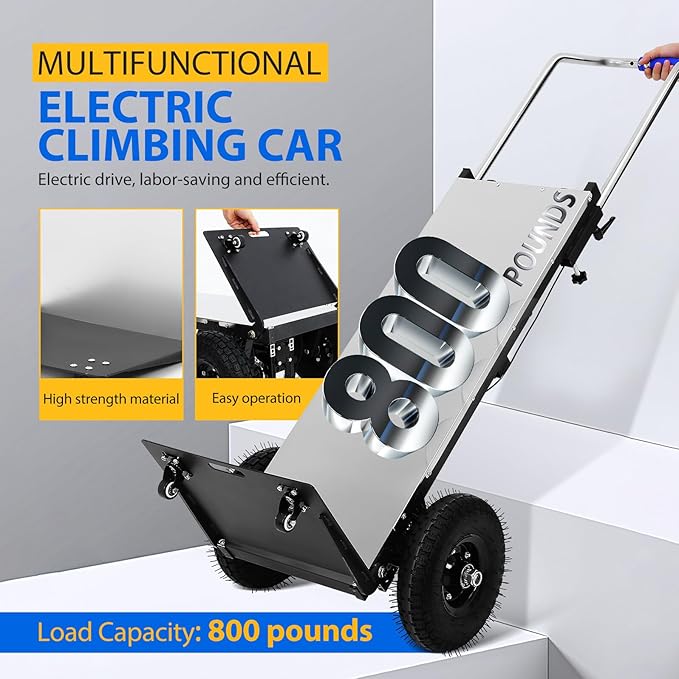 Motorized Hand Truck for Moving Furniture Stair Climbing Hand Truck Dollys Cart - Image 9