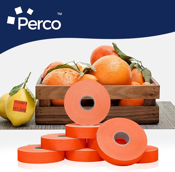 Perco Fluorescent Red Pricing Labels - Image 6