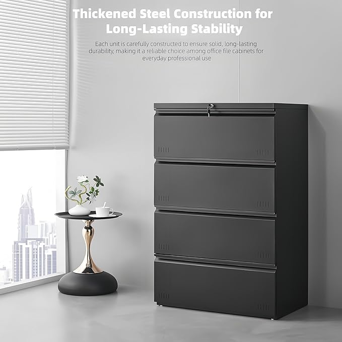 Lateral 4 Drawer File Cabient - Image 3