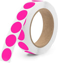Fluorescent Pink 1-Inch Circle Dot Stickers – 1, 000 Round Strong Adhesive by Unknown