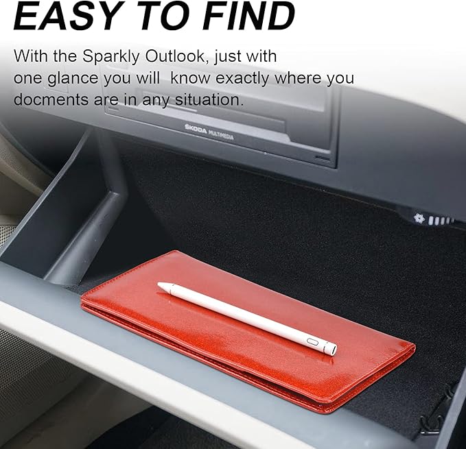 Cacturism Car Registration and Insurance Holder, Vehicle Glove Box Car - Image 5