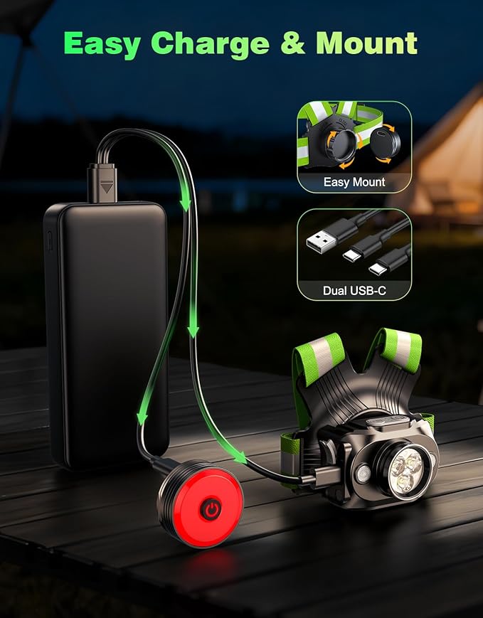 Running Lights for Runners, 500 Lumens Running Light - Image 4