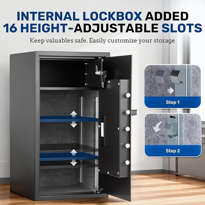 BlackSmith Large Home Safe 3.9 Cub Fingerprint Security Safe - Image 3