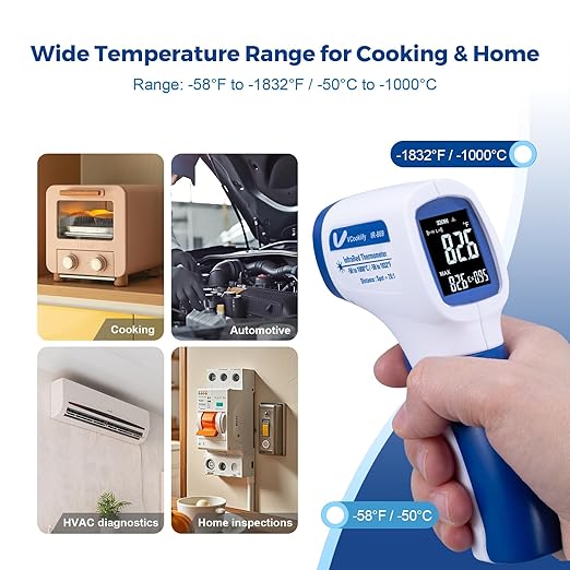 Ring Laser DS20:1 Infrared Thermometer Temperature Gun - Image 7