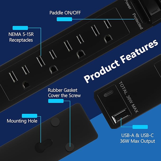 LIDER PD 36W Surge Protected Outlet Extender - Image 3