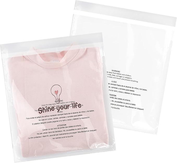 iMailer - 500 Pcs - 10" x 13" Clear Poly Bags by iMailer