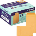 200PCS #3 Coin Envelopes 2.5x4.25 inches Brown Kraft Envelopes Classic Small by Xxcxpark
