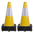 OrangeStar 6-Pack 18" Traffic Cones, Weighted Base by OrangeStar