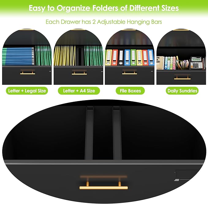 2 Drawer Lateral File Cabinet - Image 5