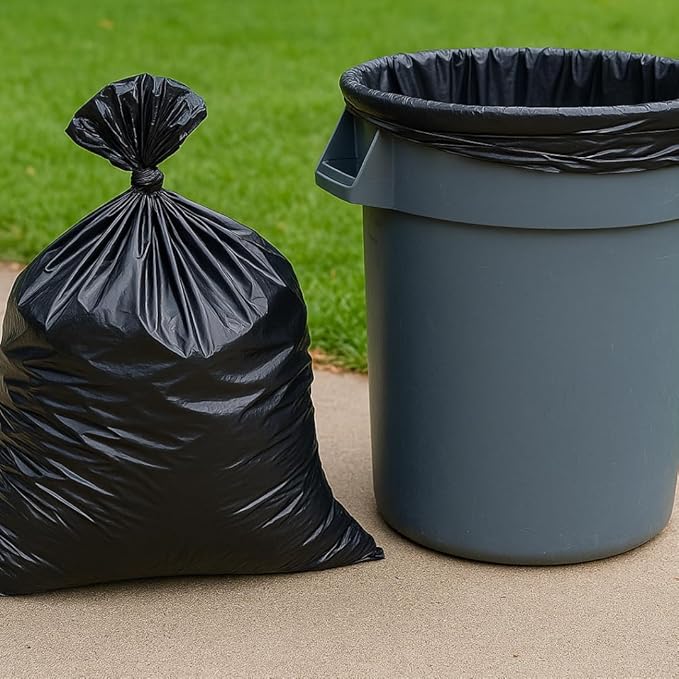 55 Gallons Black Trash Bags for Home, Kitchen and Retail - Image 7