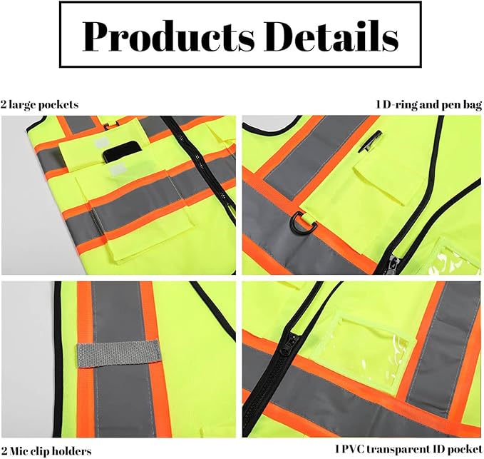 Safety Vest Reflective High Visibility - Image 2