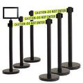 VIP Crowd Control Retractable Belt Queue Safety Stanchion Barrier Set by CrowdControlCenter