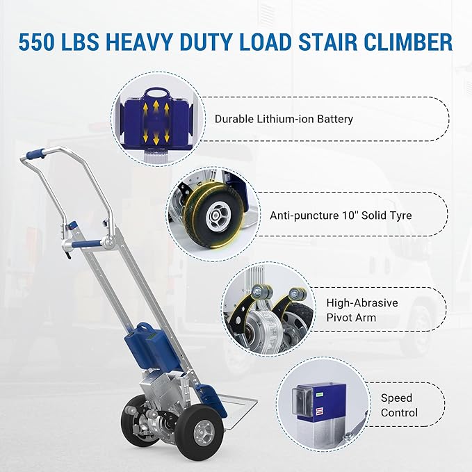 Electric Stair Climbing Dolly Hand Truck - Image 5
