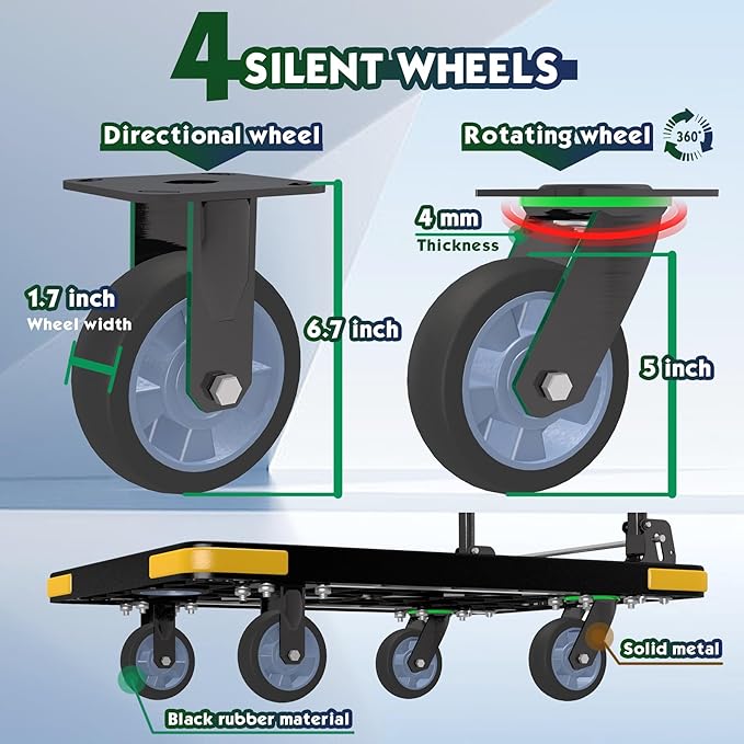 Medium-Duty Foldable Platform Cart - Image 4