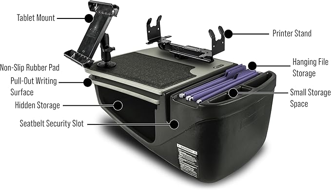 AutoExec AE-GMCD-PS-TAB-GT GripMaster Car Desk - Image 3