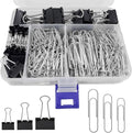 Binder and Paper Clips Set, Office Supplies by HIQU+and+HIST