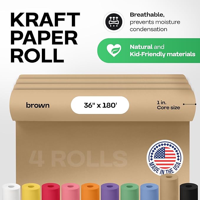Brown Kraft Paper Roll 36" x 2160", Shipping & Crafts - Image 2