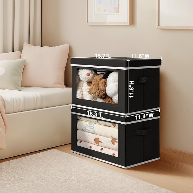 Large Storage Baskets with Lids - Image 6