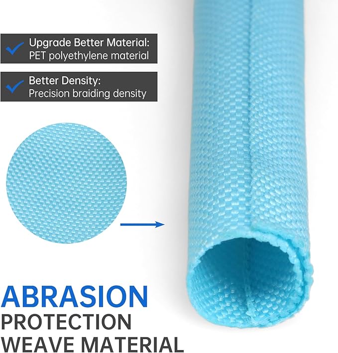 Split Braided Cable Sleeve，Flexible Wire Loom Tubing, Automotive Cord Protector - Image 3
