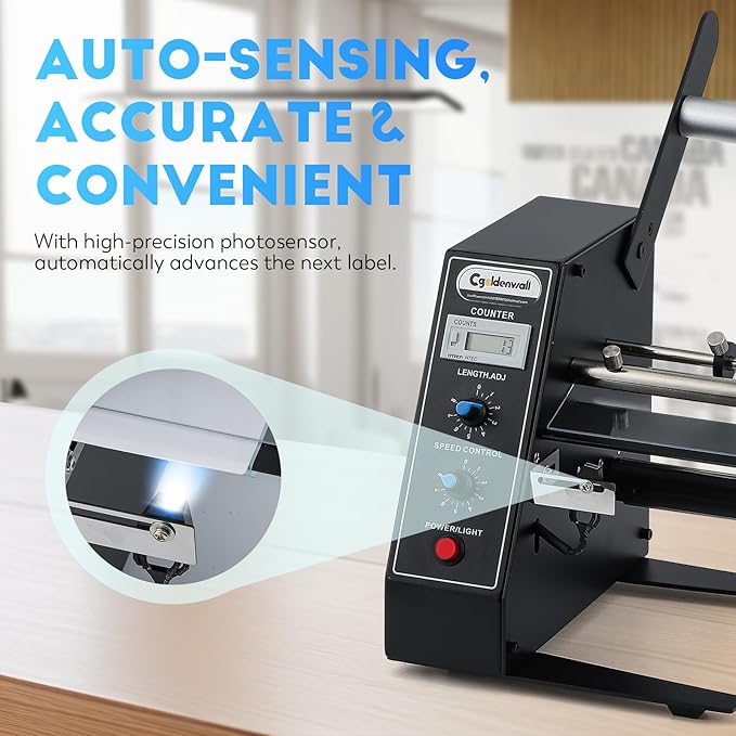 CGOLDENWALL Automatic Label Dispenser Sticker Roll Dispenser - Image 2