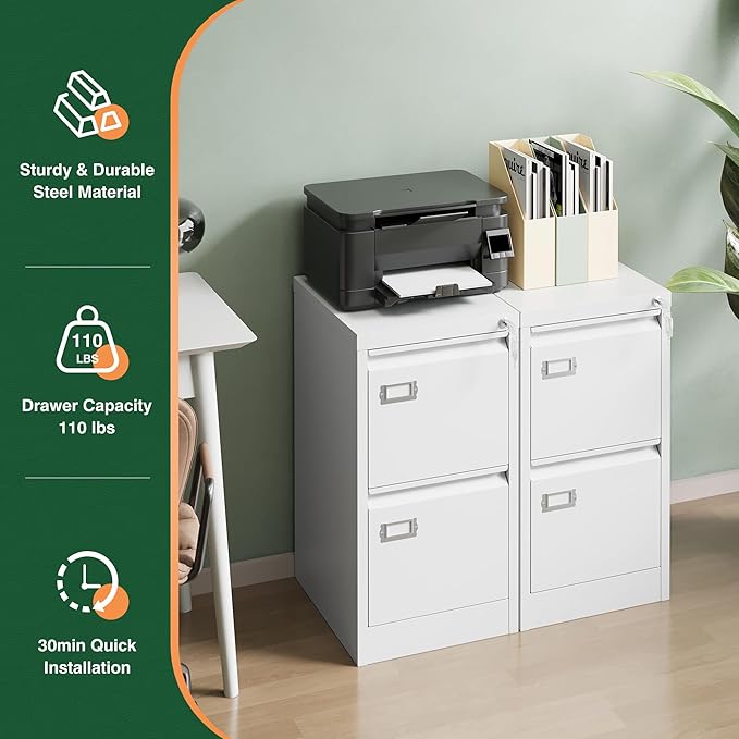Letaya 2 Drawer File Cabinet - Image 9