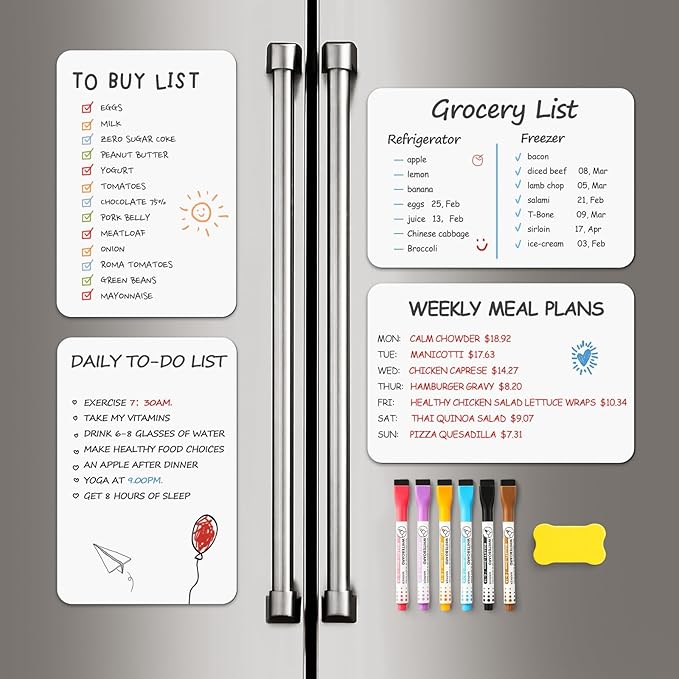 4 PACK Magnetic Dry Erase Board Sheet - Image 6