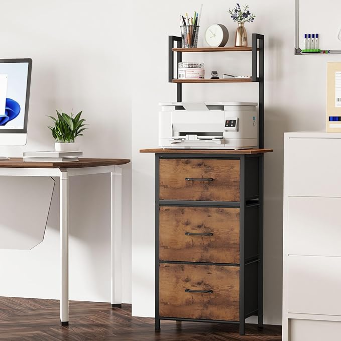 Snughome 3 Drawer Tall File Cabinet - Image 2