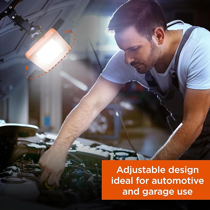 BLACK+DECKER LED Clamp Work Light, 1000 Lumens Indoor & Outdoor IP65 Waterproof - Image 4