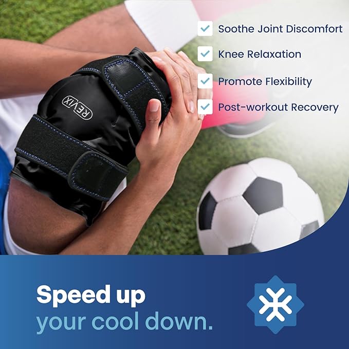 REVIX Ice Wrap for Knee Discomfort, Reusable Knee Ice Pack Wrap - Image 3