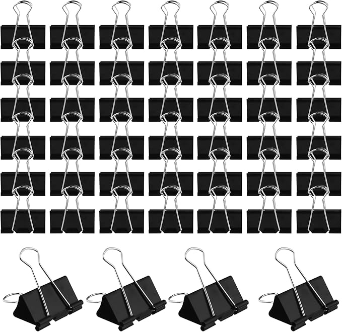 Large Heavy Duty Clips 2 Inch Black Extra Large Paper Clips Big Size Paper by Unknown