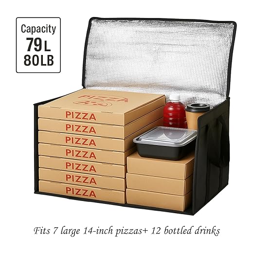 Bodaon Large 10-Pack Insulated Food Delivery Bag - Image 4