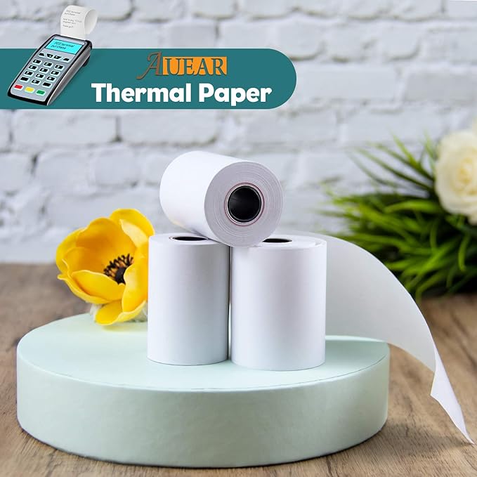AUEAR, Thermal Cash Register POS Paper Rolls, 2 1/4" x 50' - Image 7