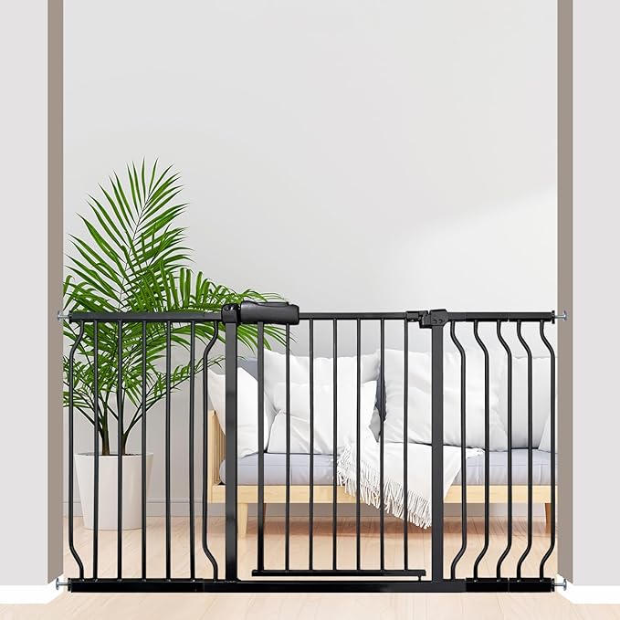 Baby Gates Extra Wide 53-57.5 Inch Large Baby Gate by SmartDesignBigProtection