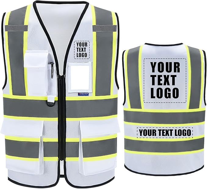 AYKRM Custom Logo Personalised Printed High Visibility Reflective 2 two tone by AYKRM