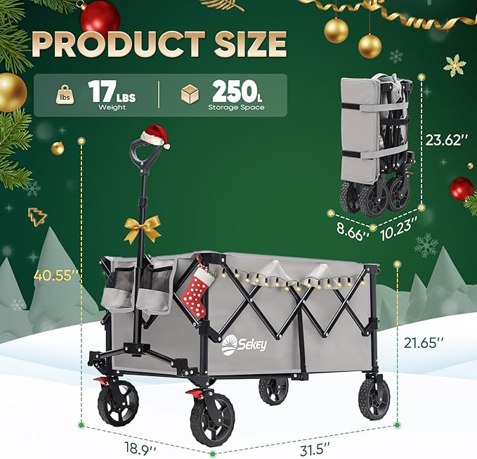 Sekey Collapsible Foldable Wagon - Image 2