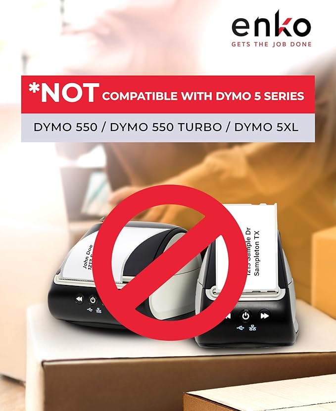 enKo Compatible Zebra 4x6 Label/Dymo Labels 1744907 - Image 2