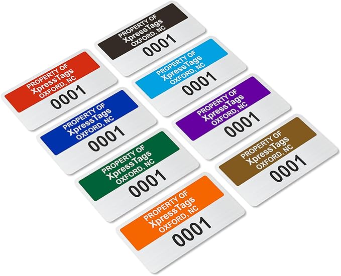 XpressTags 0.75"x1.5" Custom Asset Tags - Image 3