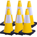 BESEA 6Pack 18 Inch Yellow Traffic Cones by BeSea