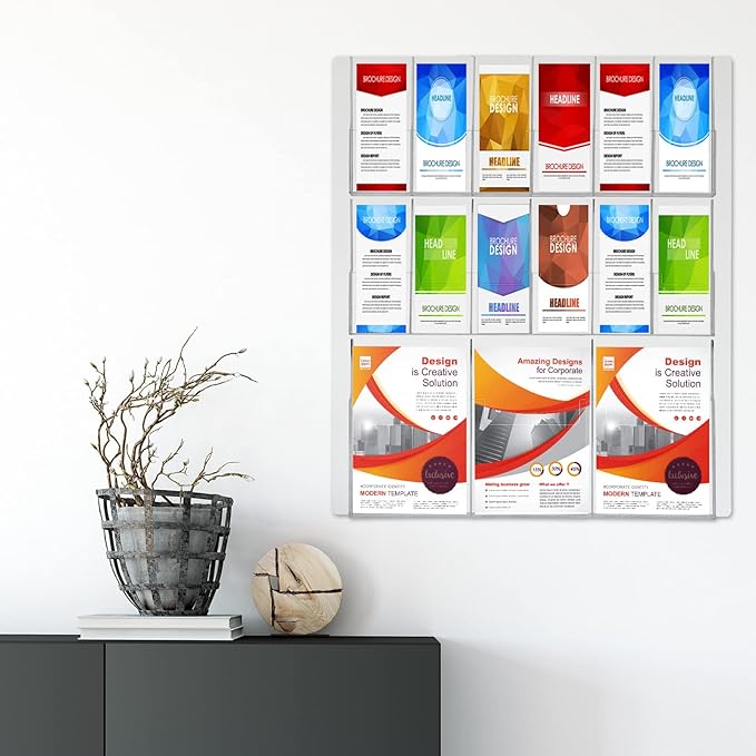 Weysat Acrylic Brochure Holder Wall Mount - Image 6