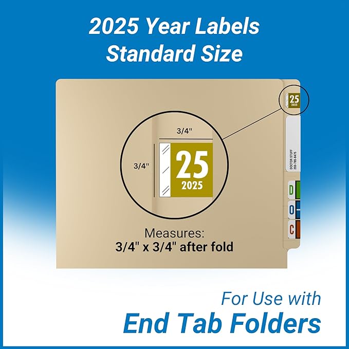 2025 Year Labels, Doctor Stuff 2025 Chart Stickers, Tabbies 11700 Style - Image 5