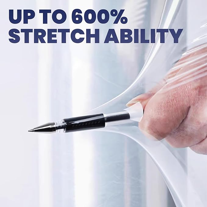 TAPEBEAR Mini Clear Stretch Wrap Film 80 Gauge 5" x 1000Ft, Shrink Wrap Roll - Image 4