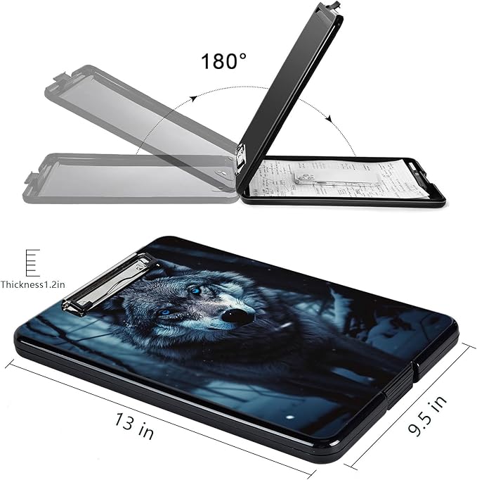 Clipboard with Storage, High Capacity Plastic Storage Clipboard with Low - Image 2