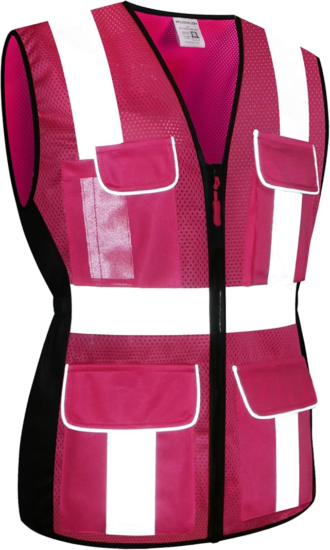 Safety Vest for women, Hi vis Reflective Lady Work vest - Image 5