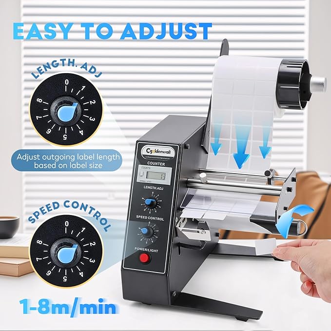 CGOLDENWALL Automatic Label Dispenser Sticker Roll Dispenser - Image 3