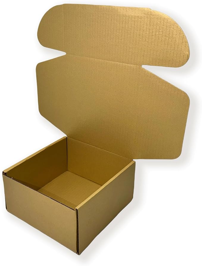 10 Pcs 9.8 x 9.8 x 4 inches Large Size Corrugated Cardboard Gift Boxes - Image 5