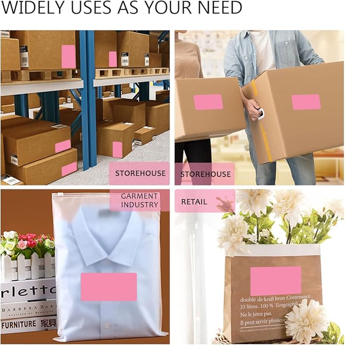 PARLAIM 3 X 5 Inch Rectangle Adhesive Color Coding Stickers, Square Inventory - Image 6