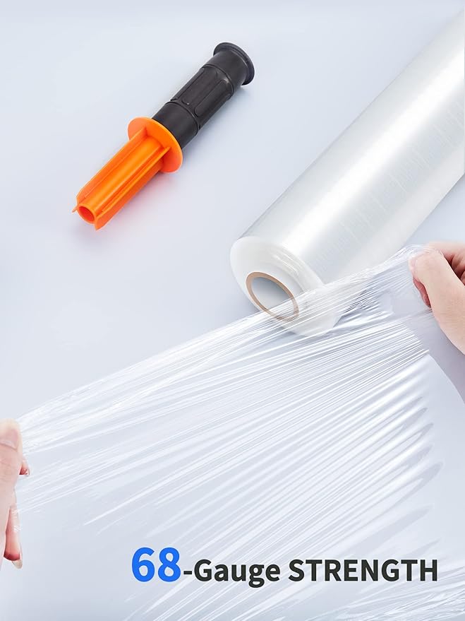 JARLINK 4 Pack Stretch Film, Industrial Strength Stretch up to 650% Stretch - Image 3