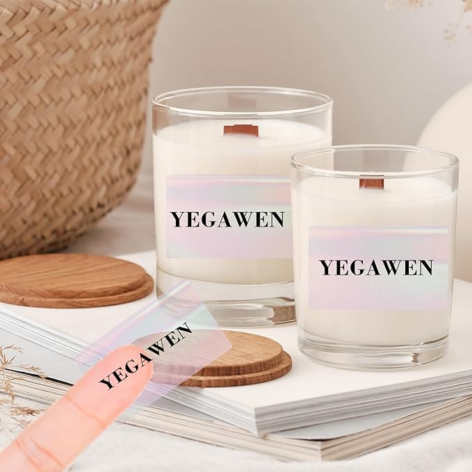 3x2 Inch Transparent Thermal Labels Stickers, Holographic Transparent Pink - Image 5