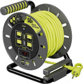 Masterplug 50ft Cord Reel, Retractable Extension Lead by Masterplug