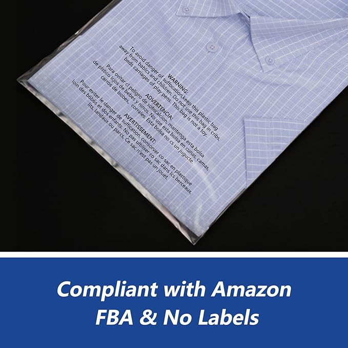 iMailer - 500 Count - 9" x 12" Clear Plastic Poly Bags - Image 7